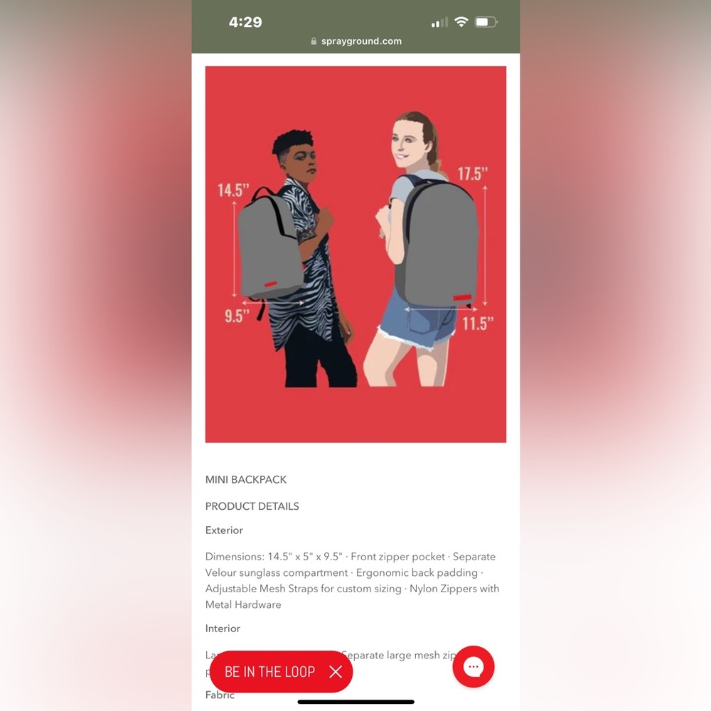 MINI ASTROMANE RELAX BACKPACK